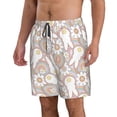 thumbnail image 2 of Balery Retro Hippie Groovy Easter bunny Traje de Baño Estilo Hawaiano para Hombre, Shorts de Secado Rápido con Bolsillos-3X-Large, 2 of 6