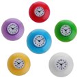 thumbnail image 3 of opvise Waterproof Bathroom Kitchen Round Suction Cup Refrigerator Wall Clock Decoration Red, 3 of 8