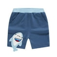 thumbnail image 2 of Esaierr Kids Baby Toddler Boys Summer Shorts Pants Boys Elastic Waist Dinosaur Cotton Shorts Kids Solid Short Pants,Sizes 1-10T, 2 of 8