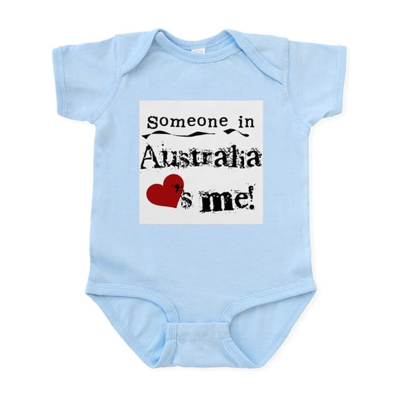 CafePress - Australia Loves Me Infant Bodysuit - Baby Light Bodysuit, Size Newborn - 24 Months