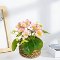 thumbnail image 4 of OCCOA Small Fake Plants Mini Artificial Faux Plants Indoor with Flowers Spring Decorations for Home Room Farmhouse Desk House Bathroom Decor,Pink, 4 of 7