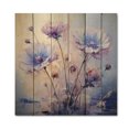 thumbnail image 3 of Designart "Purple Cornflowers love expression III" Floral Print on Natural Pine Wood, 3 of 5