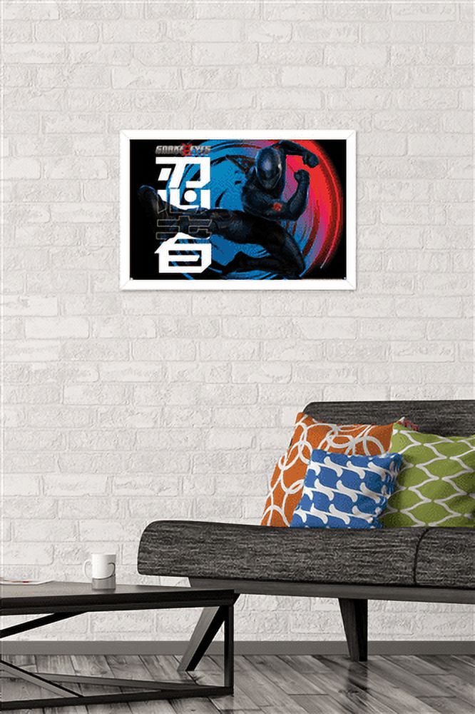 G.I. Joe: Snake Eyes - Kick Wall Poster, 14.725" x 22.375", Framed