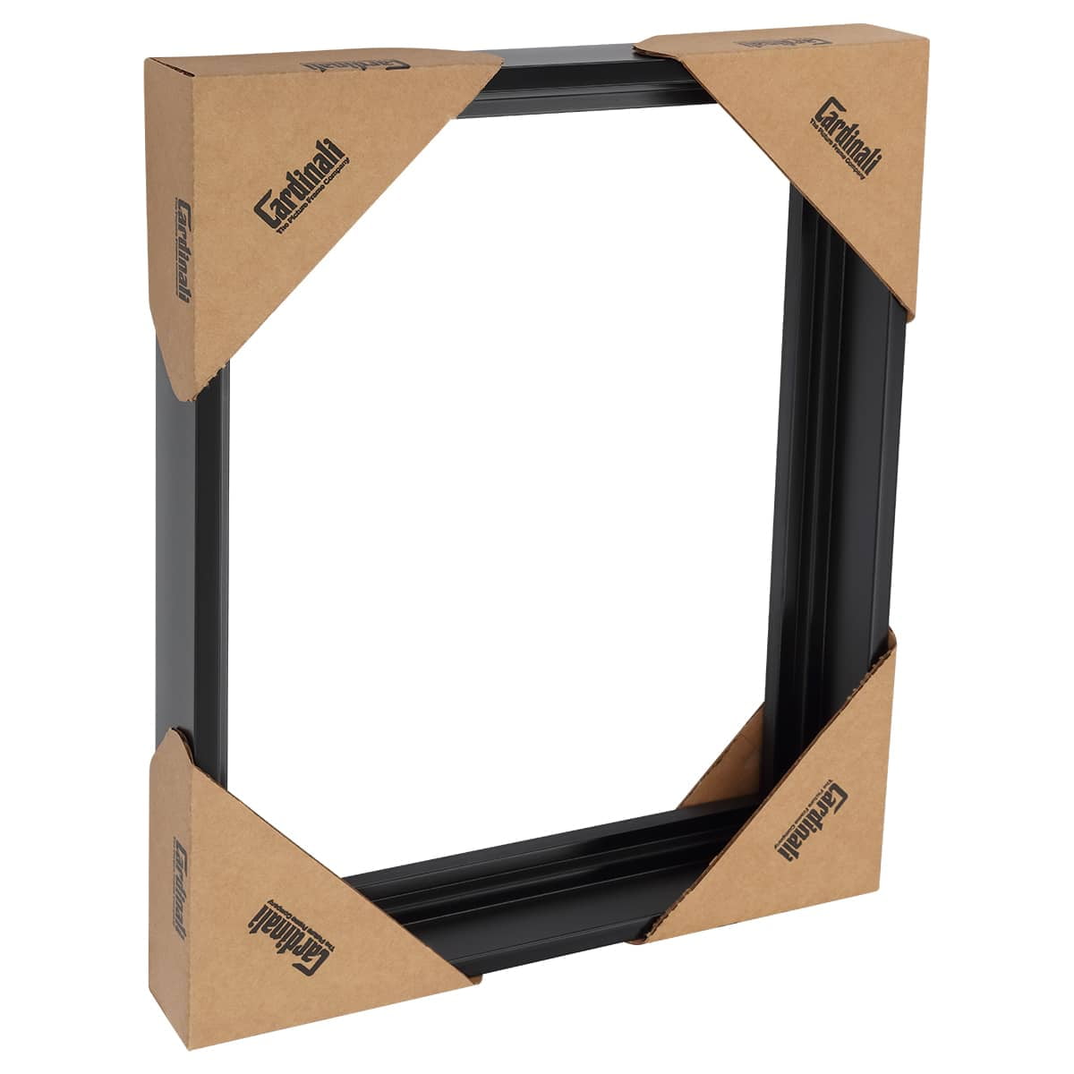 Cardinali Renewal Core Floater Frame, Black, 18X24", For 1-1/2" Deep Canvas, 4 Pack - Open Back Floating Canvas Frames, No Glass or Backing, Hardware Included