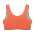 thumbnail image 6 of vigerkar Sports Bras for Women High Impact Padded Bra Wirefree Bralette Seamless Bra Workout Vest Bra Orange, XL, 6 of 9
