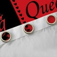 thumbnail image 4 of Manfei King and Queen Black Out Curtains, Romantic Valentines Day Curtains Pack of 2 (42x63 Each), Black Red Love Heart Bedroom Curtains, Window Curtains Decor, 4 of 6