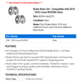 thumbnail image 2 of Brake Rotor Set - Compatible with 2018 - 2022 RX450hL Base 2019 2020 2021, 2 of 2