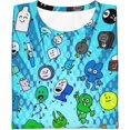 thumbnail image 5 of Boys Girls Battle for Dream Island Bfdi 3D Graphic T-Shirts Short Sleeve Tees Shirt for Kids, 5 of 7
