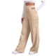 thumbnail image 1 of Pantalones de chándal anchos con forro polar para mujer - Pantalones de yoga de cintura alta con bolsillos - Poliéster - Tallas S-XXXL, 1 of 8