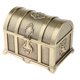 thumbnail image 1 of Novedad Vintage anillo joyería tesoro baratija recuerdo caja estuche protector Latón antiguo jinwen Cofre de joyas del cofre del tesoro, 1 of 8