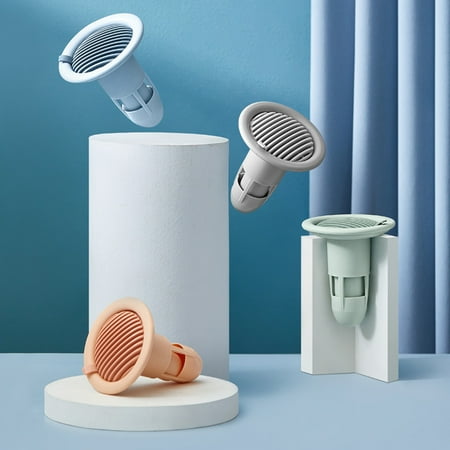 

jiaroswwei Anti-blocking Shower Drain Plug Reusable TPR Hair Catcher Drain Backflow Preventer for Basement