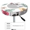 thumbnail image 4 of Susaid Cute Cartoon Sloth Print Elastic Bar Stool Cover Personalized Washable Stool Cover for Barbershop Home Bar Kitchen-12 inch, 4 of 7