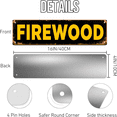 thumbnail image 3 of Firewood Storage Tin Sign - 16x4 Inch - Ideal for Garage, Cabin, Man Cave Decor - Firewood Signs, Rustic Wall Art, 3 of 4