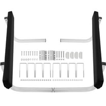 KFFKFF Boat Trailer Guide-Ons, 2 PCS Steel Trailer Guides with Rust-Resistant Finish, Carpet-Padded Boards, Mounting Hardware Included