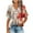 Red, variant on Gamivast Placed Summer Shirts for Women Short Sleeve V Neck Blouses Shirts Floral Double Layers Tunics Tops Vacation Casual Trendy Loose Fit Shirts Blue XL at