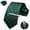 Green(3-piece), variant on Men's Plaid Neckties, Green Ties for Mens Pocket Square Clip Sets Business Formal Wedding Tie 3pcs