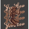 thumbnail image 4 of Yeehaw! Pin Up Cowgirl Adult Charcoal Crew Neck Short Sleeve Tee-XS, 4 of 4