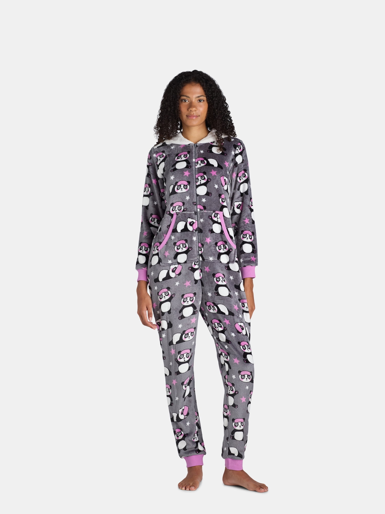 Holiday Time Panda Union Suit - Snuggly Sleeper Plush