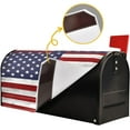 thumbnail image 5 of American Flag Wooden Mailbox Cover Magnetic Mailboxes Wraps Letter Post Box Cover Decorative Standard Size 18x21 in Garden Yard Decor, 5 of 6