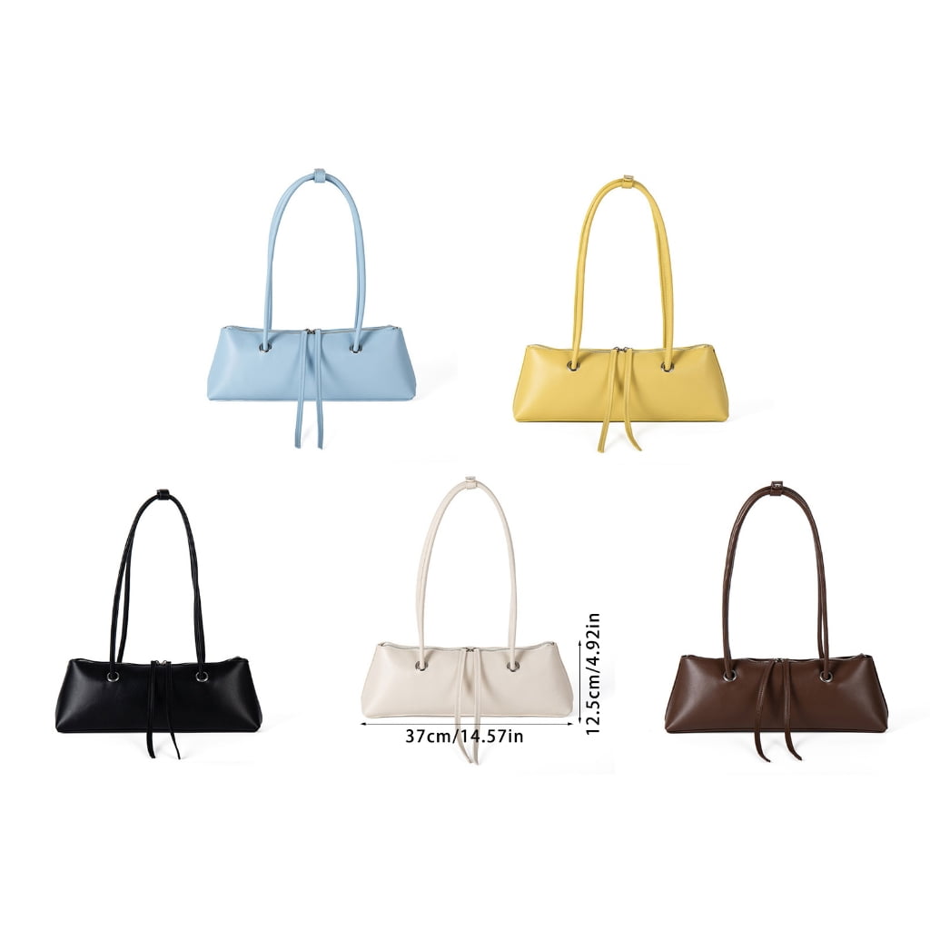 FENOHREFE Elegant Korean Style Armpit Shoulder Bag Large Capacity Underarm Purse Evening Bags Handag for Fashion Women