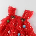 thumbnail image 6 of enyan Toddler Baby Girl Christmas Dress Star Sequin Layered Tutu Tulle Dress Girls Cake Smash Xmas Tree Dresses Red,2-3 Years, 6 of 7