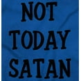 thumbnail image 2 of Not Today Satan Funny Christian Long Sleeve TShirt Men Women Brisco Brands X, 2 of 6