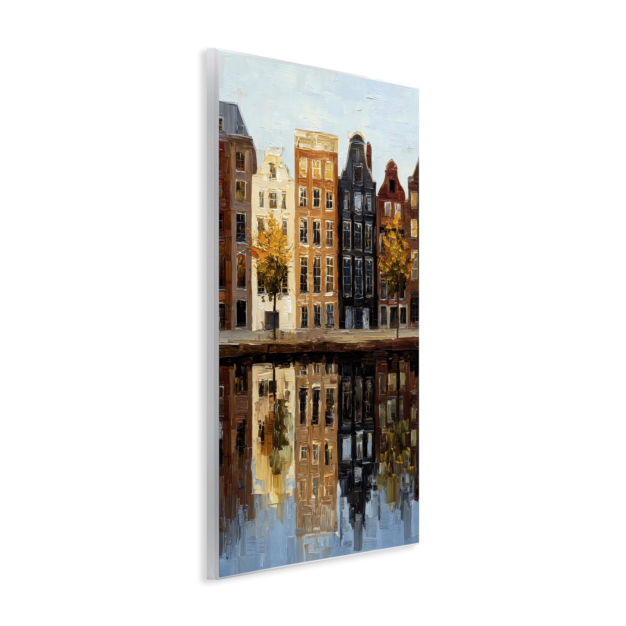 Stupell Industries City Reflection over Canal Wall Plaque Art, design by Petal Prints Design