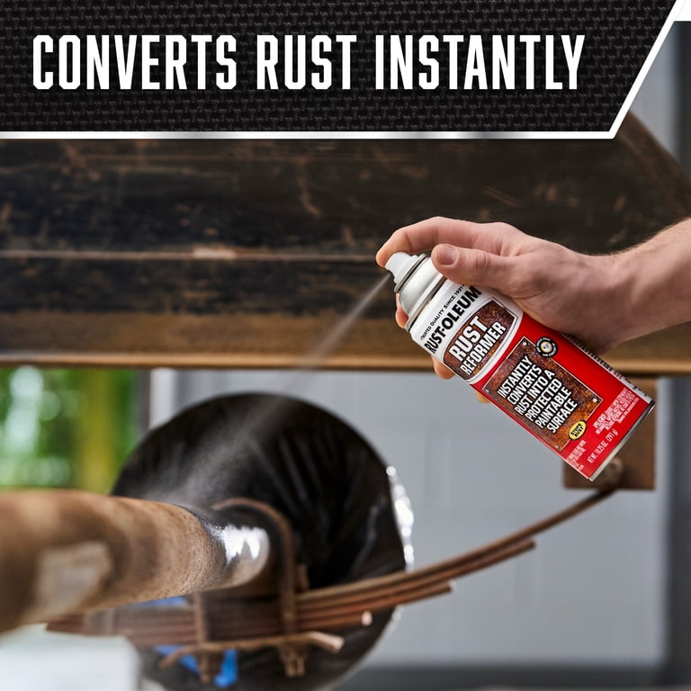 6 Pack, Black, Rust-Oleum Automotive Rust Reformer Flat Spray