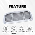 thumbnail image 5 of PIT66 Front Grille Grill Chrome W/ Bug Screen Fit for Freightliner Columbia 2000-2008 A1715107000 A1715251003, 5 of 12