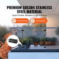 thumbnail image 6 of KFFKFF Glass Holder, 4-Pack Rectangular Brackets for Glass Railings, Suitable for 0.31"-0.47" Thick Tempered Glass, Made of 304 Stainless Steel, Ideal for Balcony, Garden, Pool, and Stairs, 6 of 9
