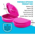 thumbnail image 5 of ADS Retainer Case with Vent Holes, Perfect Retainer Holder, Mouth Guard Case, Aligner Case, Retainer Cases (Fuchsia-Pack of 2), 5 of 5