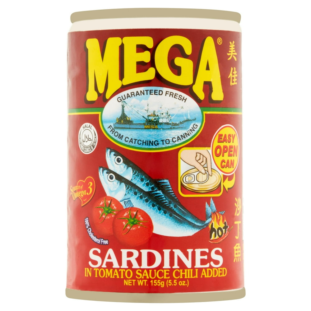 MEGA Sardines in Tomato Sauce with Chili, 5.5 Oz