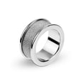 thumbnail image 2 of 316L Stainless Steel Wrapped Cable Wire Mens Ring, 2 of 4