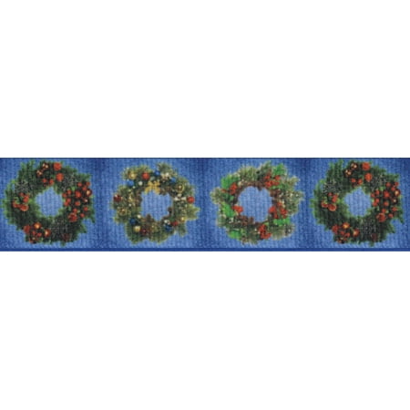 - Country Brook Design | 5/8 Inch Wreaths Grosgrain Ribbon Closeout, 5 Yards