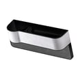 thumbnail image 2 of Organizador de espacio para asiento de coche, bolsillo para asiento de coche con portavasos, asiento multifuncional Lado del conductor blanco, 2 of 9