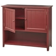 thumbnail image 4 of TMS Chase 42" Open Shelf Sideboard Buffet, Red, 4 of 5