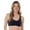 Black, variant on 5006014 Comfortable Unlined Wireless Cotton Stretch Sports Bra with Front Closure