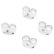 thumbnail image 2 of Paquete De 4 Piezas De Metal De Plata De Ley 925 5,5 Mm Tope De Seguridad Para Pendientes-Plata Zulema Pendientes, 2 of 8