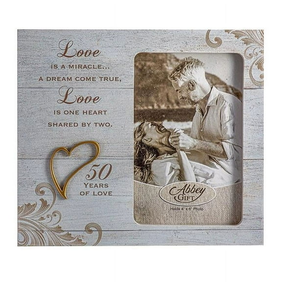 CA Gift 244346 50th Anniversary 4 x 6 in. Photo Frame