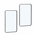 Lorelia 2PCS Vanity Wall Hanging Mirror for Bathroom Hangs Horizontal