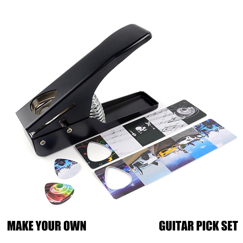 Oasiva Precisions Guitar Pick Maker Pick Cutting Device with Sharply for Accurate Standard Pick Shape Strong Metal Build