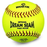 11-inch Worth Dream Seam Leather Fast Pitch Softball