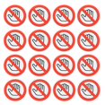 thumbnail image 3 of 40pcs Do Not Touch Warning Stickers Do Not Use Hand Sign Decals Self-Adhesive Safety Signs For Machinery Ideal For Factories Labs Workshops, 3 of 4