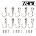 thumbnail image 2 of Robe Holder Alloy Hook Bathroom Bedroom 10 Pcs 12.5*30*44mm Wall Hanger With 20pcs Screw Zinc Alloy High Quality, 2 of 8