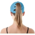 thumbnail image 2 of Ponytail Baseball Cap for Women Mesh Quick Dry Baseball Hat with Ponytail Hole, 2 of 7