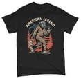 thumbnail image 5 of American Legend Bigfoot T-shirt Patriotic Funny Sasquatch Fan 4 July USA Flag Beer BBQ Tailgate Party Men's Tee, 5 of 7