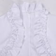 thumbnail image 7 of Fgnfyis Gothic Long Sleeve Top Womens Wraps Flounce Detachable Cape Elegant Dark Fashion Outfits White, 7 of 7