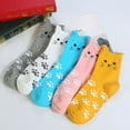 thumbnail image 2 of Utoimkio Fuzzy Socks for Women Women's Lovely Animal Printing 5 Pairs Of Casual Cat and Dog Socks, 2 of 7
