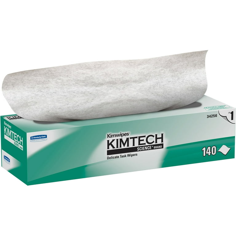Kimberly-Clark KIMTECH SCIENCE KIMWIPES Delicate Task Wiper, Sold as 1 Box, 140 Each per Box Kimberly-Clark KIMTECH SCIENCE KIMWIPES Delicate Task Wiper, Sold as 1 Box, 140 Each per Box