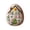 C, variant on 7" Patchwork Felt Egg House Decoration - Hand-Embroidered Easter Egg Ornament with Floral and Button Accents, Rustic Country Cottage Style Home Decor(B)